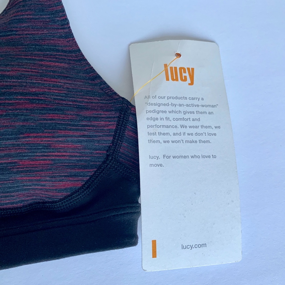 Lucy Perfect Core Wild Plum Padded Sports Bra - Picture 4 of 5